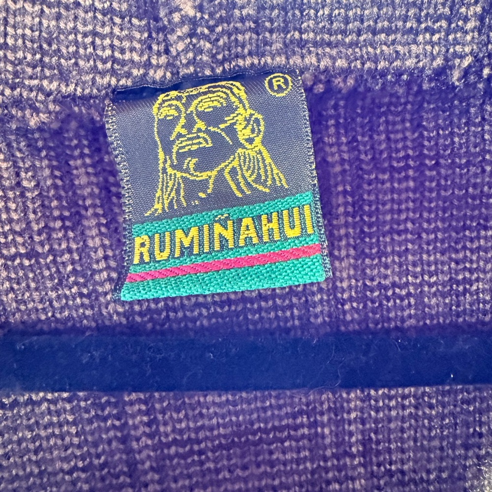 Vintage Men's Llama Pattern Cardigan Sweater - Picture 3 of 12